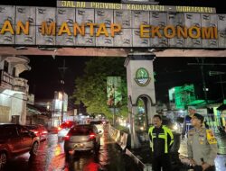 Kapolres Majalengka Melakukan Pengecekan di Pos Pam Operasi Lilin Lodaya 2023 Kadipaten