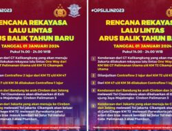 Catat, Begini Rencana Rekayasa Lalu Lintas Arus Balik Tahun Baru