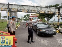 Subsatgas Propam Satgas Ban Ops Lakukan Pengecekan dan Tinjau Arus Balik di Tol Cipali