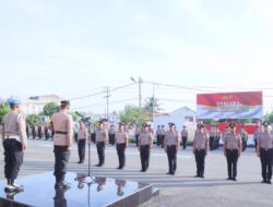 Polres Lhokseumawe Gelar Upacara Laporan Kenaikan Pangkat