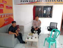 Bhabinkamtibmas Polsubsektor Sindang Sambangi Kantor Panwascam Sindang