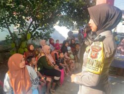 Polwan Bhabinkamtibmas Polsek Sukahaji Ajak Ibu-Ibu PKK Tingkatkan Kewaspadaan