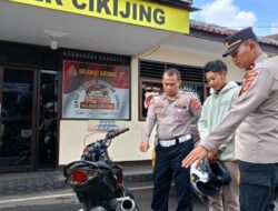 Penertiban Knalpot Brong, Polsek Cikijing Wujudkan Ketertiban Lalu Lintas