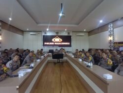 Polres Majalengka Ikut Serta dalam Kegiatan Anev Persamaan Persepsi “Ops Mantap Brata 2023-2024” melalui Aplikasi Zoom Meeting