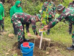 500 Personel Ikuti Apel Karya Bakti Terpadu dan Penanaman Pohon Tahun 2024 di Kodim 0617/Majalengka