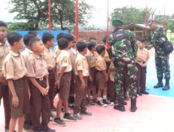 Danramil 1707/Lemahsugih Datangi Sekolah Dasar, Tanamkan Jiwa Patriotisme