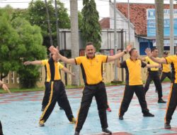 Polisi Gelar Olah Raga Bersama di Lapangan Apel Mapolres Majalengka: Kesehatan dan Kekompakan Jadi Prioritas