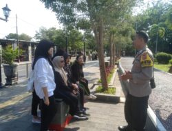 Patroli Dialogis Polsek Majalengka Kota, Imbau Warga dan Berikan Pesan Kamtibmas di Taman Dirgantara