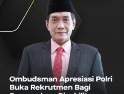 Ombudsman Apresiasi Polri Buka Rekrutmen Bagi Penyandang Disabilitas