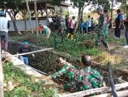 Danramil 1702/Maja Pimpin Aksi Bersih-Bersih Bersama Masyarakat