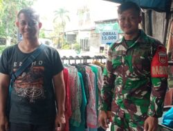 Pelaku UMKM Pedagang Pakain Murah Meriah Jadi Incaran Motivasi & Pendamping Babinsa Serengan