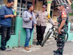 Bhabinkamtibmas dan Babinsa Sambangi Warga, Imbau Kondusifitas Jelang Pemilu 2024