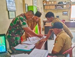 Jalin Silaturahmi, Babinsa Gelar Komsos Bersama Perangkat Desa