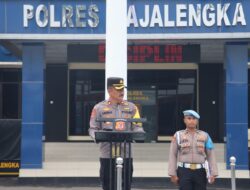 Apel Pagi Polres Majalengka: Kabag Ops Kompol Jaja Gardaja Pimpin Apel Pagi Menjelang Pemilu 2024
