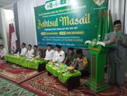 Danramil 1710/Leuwimunding Hadiri Bahtsul Masail Memperingati Hari Lahir NU Ke-101