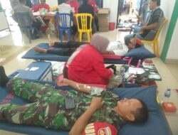 TNI Polri Turut Sukseskan Kegiatan Donor Darah