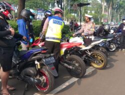 Tiga Hari Razia, Polres Tangkot Tindak 81 Pemotor yang Pakai Knalpot Brong