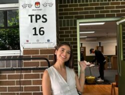 Acha Septriasa Sudah ke TPS Ikut Pencoblosan di Australia