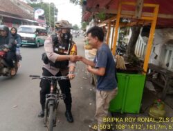 Bhabinkamtibmas Patroli Sepeda Dorong Kamtibmas Kondusif Pasca Pemilu 2024 di Majalengka