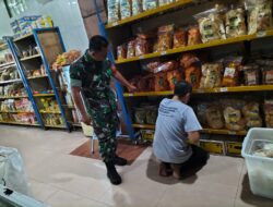 Babinsa Jayengan Sambangi Pelaku UMKM Toko Oleh Oleh