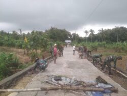 Jelang Penutupan, Satgas TMMD Sengkuyung Laksanakan Finishing