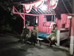 Sinergitas Babinsa dan Babinkamtibmas Sawit Jaga Ketertiban Bulan Suci Ramadhan