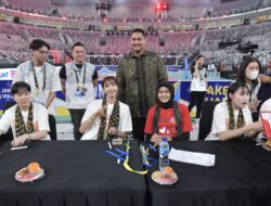 Menpora Dito Hadiri Fan Signing Red Sparks dan Indonesia All Star
