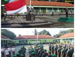 Tumbuhkan Nilai-Nilai Karakter Bangsa, Kodim 0617/Majalengka Gelar Upacara Bendera