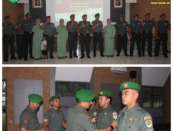 Suana Khidmat, Dandim Pimpin Acara Korps Kenaikan Pangkat Prajurit Kodim 0617/Majalengka Periode 1 April 2024