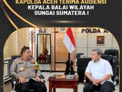 Kapolda Aceh, Terima Audiensi Kepala Balai Sungai Sumatera I