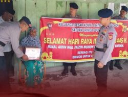 Sambut Idul Fitri, Brimob Berbagi