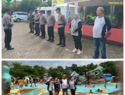 Petugas Gabungan Laksanakan Pengamanan Libur Lebaran di Objek Wisata Jembar Waterpark
