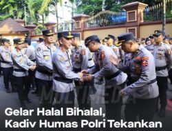 Gelar Halal Bihalal, Kadiv Humas Polri Tekankan Pentingnya Kebersamaan