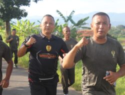 Jaga Kondisi Fisik, Dandim Laksanakan Kegiatan Olahraga Bersama Dengan Anggota Kodim 0617/Majalengka