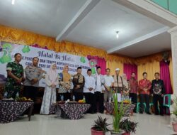 Kanit Samapta Polsek Sukahaji Bersama Muspika Hadiri Acara Halal Bi Halal PGRI Kecamatan Sukahaji
