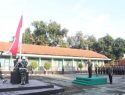 Suasana Khidmat, Kodim 0617/Majalengka Gelar Upacara Pengibaran Bendera Hari Senin