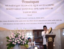 Tutup MTQ dan Beri Santunan Anak Yatim, Indra Iskandar Akui Bangga