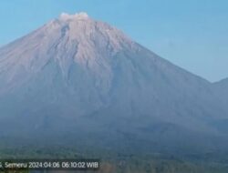 Gunung Semeru Kembali Erupsi Lagi, Abul Vulkanik Hingga 1.000 Meter