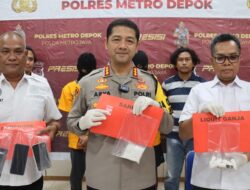 Polrestro Depok Ungkap Kasus Peredaran Narkoba Jenis Sabu dan Liquid Ganja