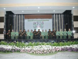 Dandim Bersama Ketua Persit Cabang XXVIII, Mengikuti Syukuran HUT Persit KCK Ke-78 Tahun 2024 di Makorem 063