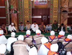 Danramil 1704/Talaga Hadiri Kegiatan Pemberangkatan Calon Jama’ah Haji Kec. Banjaran dan Kec. Talaga