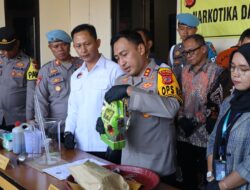 Kapolres Majalengka Gelar Press Release Pemusnahan Barang Bukti Narkotika