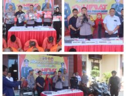 Polres Probolinggo Berhasil Ungkap Dua Kasus Curas, 4 Tersangka Diamankan