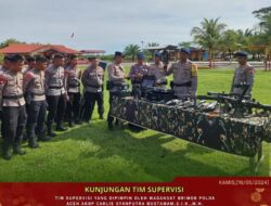 Upaya Menjaga Barang-Barang Inventaris Tetap Lengkap dan Administrasi Berjalan Lancar, Tim Supervisi Satuan Brimob Polda Aceh Lakukan Kunjungan Kerja