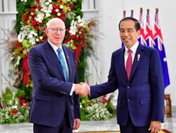 Presiden Joko Widodo Menerima Kunjungan Resmi Gubernur Jenderal Australia, di Istana Kepresidenan Bogor