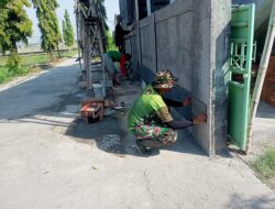 Rehab Masjid Desa Wirun Mulai Dikerjakan Satgas TMMD Ke-120 Kodim 0726/Sukoharjo