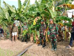 Danramil Ligung Dampingi Dandim Tinjau Lokasi Pompanisa di Desa Buntu