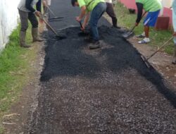 Pemdes Ciborelang, Realisasikan DD Non Ermak Tahap 1, Untuk Pekerjaan Hotmik Jalan Lingkungan.