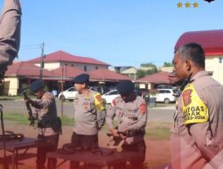 Komandan Brimob Polda Aceh Pantau Bongkar Pasang Senjata