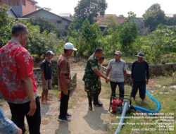 Menghadapi Musim Kemarau, Babinsa Laksanakan Pengecekan Mesin Pompa Air
